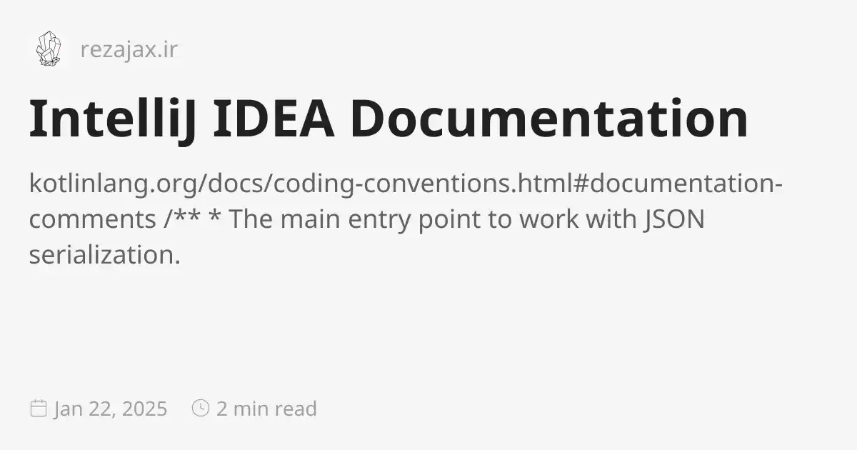 IntelliJ IDEA Documentation